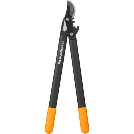 Fiskars Coupe-branches à Lames Franches Pour Bois Vert, Système à Crémaillère PowerGear II, Diamètre De Coupe: 2,8 Cm, Lames En Acier Trempé Avec Revêtement Antiadhésif, Longueur: 56 Cm, Noir/Orange, L76, 1001553 3 Fiskars Coupe-branches à Lames Franches Pour Bois Vert, Système à Crémaillère PowerGear II, Diamètre De Coupe: 2,8 Cm, Lames En Acier Trempé Avec Revêtement Antiadhésif, Longueur: 56 Cm, Noir/Orange, L76, 1001553