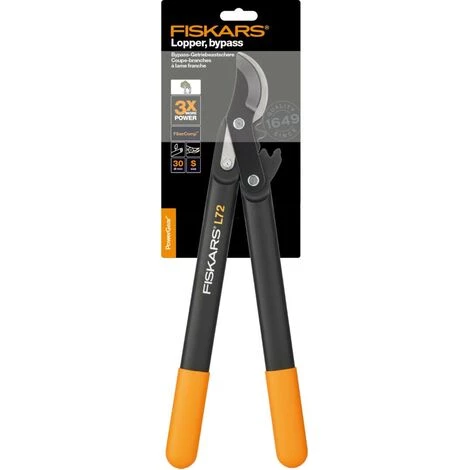 Fiskars Coupe-branches à Lames Franches Pour Bois Vert, Système à Crémaillère PowerGear, Diamètre De Coupe: 2,8 Cm, Lames En Acier Trempé Avec Revêtement Antiadhésif, Longueur: 46 Cm, Noir/Orange, L72, 1001555 5 Fiskars Coupe-branches à Lames Franches Pour Bois Vert, Système à Crémaillère PowerGear, Diamètre De Coupe: 2,8 Cm, Lames En Acier Trempé Avec Revêtement Antiadhésif, Longueur: 46 Cm, Noir/Orange, L72, 1001555 – Image 3
