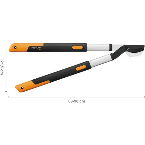 Fiskars Coupe-branche Télescopique à Lames Franches SmartFit Pour Bois Vert, Revêtement Antiadhésif De La Lame, Diamètre De Coupe: 5 Cm, Acier Trempé, Longueur Du Manche: 66-90 Cm, Noir/Orange, L86, 1013564 4 Fiskars Coupe-branche Télescopique à Lames Franches SmartFit Pour Bois Vert, Revêtement Antiadhésif De La Lame, Diamètre De Coupe: 5 Cm, Acier Trempé, Longueur Du Manche: 66-90 Cm, Noir/Orange, L86, 1013564 – Image 2