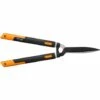 Fiskars Cisaille à Haies Télescopique SmartFit, Revêtement Antiadhésif, Lames En Acier Haute Qualité, Longueur: 68-93 Cm, Noir/Orange, HS86, 1013565 -Outil de taillage Soldes 10641660 1