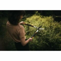 Fiskars Cisaille à Haies Télescopique SmartFit, Revêtement Antiadhésif, Lames En Acier Haute Qualité, Longueur: 68-93 Cm, Noir/Orange, HS86, 1013565 -Outil de taillage Soldes 10641660 3