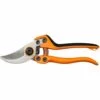 FISKARS® Fiskars Sécateur Professionnel à Lames Franches, Lames En Acier De Qualité, Longueur: 21 Cm, Noir/Orange, PB-8 L, Pro, 1020203