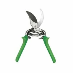 HELIOTRADE Sécateur Forgé Poignées Bimatière Lames Courbes 200 Mm