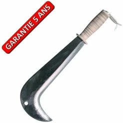 Outils Perrin Serpe Italienne, Manche Cuir Naturel, Outil Idéal Pour Débrancher Au Bois