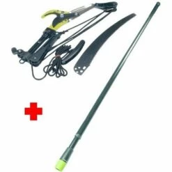 LEM SELECT Ecimeuse En Acier Carbone Et Téflon Avec Manche Télescopique