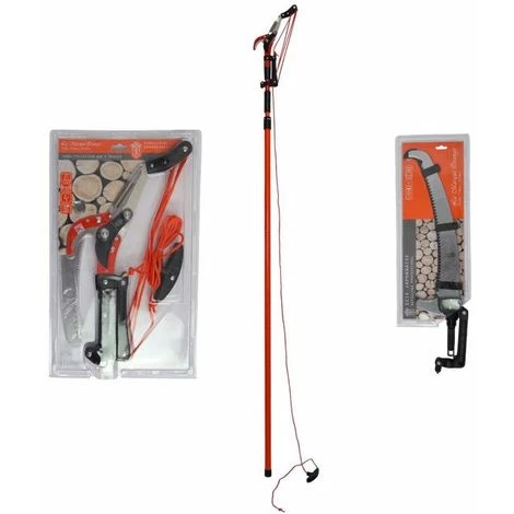 JACK LUMBER Kit Echenilloir Scie Elagage Perche 400 Cm 3 JACK LUMBER Kit Echenilloir Scie Elagage Perche 400 Cm