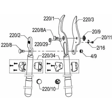 FELCO 220 Sécateur à Deux Mains 4 FELCO 220 Sécateur à Deux Mains – Image 2