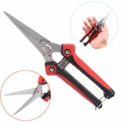 DEVENIRRICHE Sécateur à Main De Jardinage Avec Lames Droites En Acier Inoxydable, Ciseaux De Jardin Ultra Tranchants Pour Fleurs, Taille Des Plantes -Outil de taillage Soldes 23778086 2