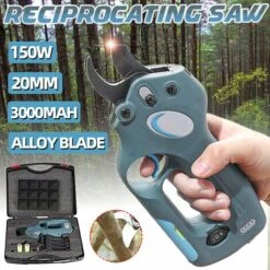 MANTA Sécateur électrique Sans Fil 150W Sécateur Coupe-bordure De Jardin -Outil de taillage Soldes 25392597 4