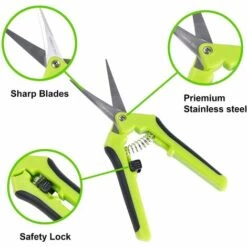 LANGRAY Sécateur De Jardinage à Main Pour Bonsa?, Ciseaux De Jardin De Haute Précision Avec Lame Incurvée Et Inoxydable -Outil de taillage Soldes 25900124 4