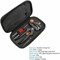 LANGRAY Ciseaux De Jardin Professionnel Pour Arbre à Fruits Avec 3 Lames Rempla?ables, Tournevis Et Clé Cruciforme, Branche De Plante De Vigne, Ciseaux De Coupe D'arbre à Fruits. -Outil de taillage Soldes 27119557 2