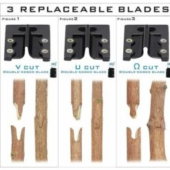 LANGRAY Ciseaux De Jardin Professionnel Pour Arbre à Fruits Avec 3 Lames Rempla?ables, Tournevis Et Clé Cruciforme, Branche De Plante De Vigne, Ciseaux De Coupe D'arbre à Fruits. -Outil de taillage Soldes 27119557 5