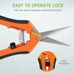 DEVENIRRICHE Cisailles De Jardinage Multifonctionnelles à Tête Droite Sécateur De Jardin Cisailles à Branches Et Branches De Fleurs Antidérapantes à économie De Travail, Style 2 -Outil de taillage Soldes 27289571 3