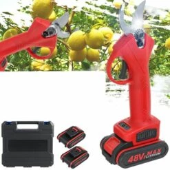 SWAGX Sécateur électrique Sans Fil 48V 500W 30mm (avec 2 Batterie) -Outil de taillage Soldes 33730936 5