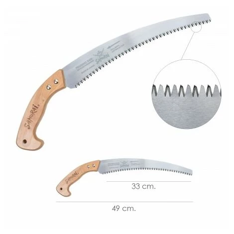 Sega Samurai Curva Mango Madera 330 Mm. 3 Sega Samurai Curva Mango Madera 330 Mm.