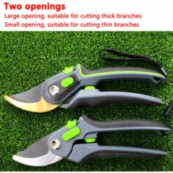 DEVENIRRICHE Sécateur Sécateur Robuste Avec Coupe D'enclume Pour Les Branches Ligneuses Et Les Brindilles, Poignée Antidérapante, Couteau Supérieur à Revêtement Antiadhésif, Style 2 -Outil de taillage Soldes 35991137 3