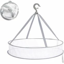 TANABATA Coupe-branches Séchoir à Herbes Pliable Filet De Séchage Maille Suspendre Vetement Chaussettes Plantes Multifonction Intérieur Extérieur Cintre 1 Couches (61 X 12cm)