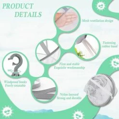 TANABATA Coupe-branches Séchoir à Herbes Pliable Filet De Séchage Maille Suspendre Vetement Chaussettes Plantes Multifonction Intérieur Extérieur Cintre 1 Couches (61 X 12cm) 9 TANABATA Coupe-branches Séchoir à Herbes Pliable Filet De Séchage Maille Suspendre Vetement Chaussettes Plantes Multifonction Intérieur Extérieur Cintre 1 Couches (61 X 12cm) -Outil de taillage Soldes 43104589 3