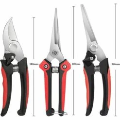 LONGZIMING Sécateur 3 Pièces De Sécateur Tranchant En Acier Inoxydable Outils à Main Pour Couper Les Fleurs Fleurs Coupées Plantes Bonsaï Fruits 9 LONGZIMING Sécateur 3 Pièces De Sécateur Tranchant En Acier Inoxydable Outils à Main Pour Couper Les Fleurs Fleurs Coupées Plantes Bonsaï Fruits -Outil de taillage Soldes 44401441 3