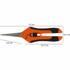 Zelsius Ciseaux De Jardinage (1 Pièce) | Orange / Noir | Sécateur De Jardin Professionnel, Ciseaux De Jardin -Outil de taillage Soldes 44404045 4