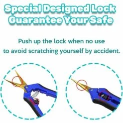 READCLY Sécateur De Jardin Professionnel Ciseaux De Jardin En Acier Inoxydable Sécateur De Jardinage à Main Pointe Haute Secateur Précision Avec Lame Droites V7C01 -Outil de taillage Soldes 48335180 3