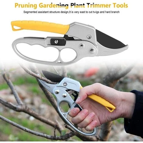 READCLY Sécateur De Jardin - Ressort Secateur Professionnel Ciseaux En Acier à Haute Teneur En Carbone Pour Outils De Coupe De Branches De Plantes De Jardinage 4 READCLY Sécateur De Jardin - Ressort Secateur Professionnel Ciseaux En Acier à Haute Teneur En Carbone Pour Outils De Coupe De Branches De Plantes De Jardinage – Image 2