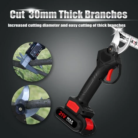 ZHUOXUAN Sécateur électrique Sans Fil Professionnel 21V,Cisailles De Jardin électriques,Sécateur électrique Portable 7 ZHUOXUAN Sécateur électrique Sans Fil Professionnel 21V,Cisailles De Jardin électriques,Sécateur électrique Portable – Image 5