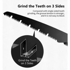 LIFCAUSAL Scie à Main Scie à élaguer Scie Pliante Portable Durable Avec Poignées Ergonomiques à Dents Dures Pour Plantes De Jardin Fruits Arbre De Noël, 8 Pouces -Outil de taillage Soldes 52694627 4