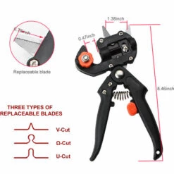LIFCAUSAL Grafter Pruner Kit Outils De Greffage Professionnels Sécateur De Jardin Sécateur à Greffer Ciseaux 2 En 1 Kit D'outils De Coupe Avec Lames Remplaçables -Outil de taillage Soldes 52728424 4