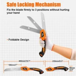 Scie Arboricole Pliante TOPSHAK TS-DS1 Lame 180 Mm -Outil de taillage Soldes 53334290 4