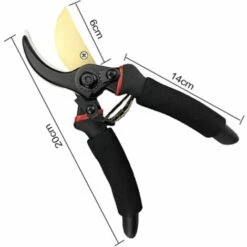 VERSAILLESFR Sécateur De Jardin Lame Franche En Acier Et Titane Ciseaux à Fleurs Coupe Bypass Bois Sec. Poignées Ergonomiques 20cm Versailles -Outil de taillage Soldes 53366701 3