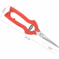 DECKON Sécateur Acier Inoxydable Jardin Professionnel Manuel Sécateur Lame Droite Chromé Composition Florale élagage Et Récolte Des Plantes Guadjuni (poignée En Fer Gros Sécateur De Fruits) -Outil de taillage Soldes 54043040 2