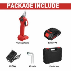 DRILLPRO Sécateur Sur Batterie Sans Fil Brushless KIWARM 30mm Max. En Coffret 1 Batterie Rouge -Outil de taillage Soldes 54130879 2