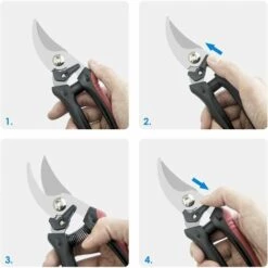 HKLFFJA Sécateur à Lame Franche M, Solid, Pour Branches Et Rameaux Frais, Revêtement Antiadhésif, Lame En Acier Inoxydable 10 HKLFFJA Sécateur à Lame Franche M, Solid, Pour Branches Et Rameaux Frais, Revêtement Antiadhésif, Lame En Acier Inoxydable -Outil de taillage Soldes 54641644 4