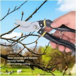 HANBING Ciseaux De Jardinage En Acier Trempé SK5 Sécateur à économie De Main-d'œuvre Sécateur De Jardin (rouge) -Outil de taillage Soldes 56426071 4