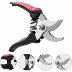 FLYME Sécateur Professionnel En Alliage D'acier Au Carbone De Qualité Supérieure Avec Contournement De Lame Tranchante 1pc -Outil de taillage Soldes 56426727 3