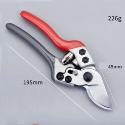 HANBING Sécateur De Jardinage Sécateur En Acier Inoxydable Pour Arbres Fruitiers De Jardin (rouge, Gris Et Blanc)