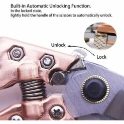 FLYME Sécateur à Main, Sécateur De Jardin Professionnel, Lame Tranchante En Acier Allié à Haute Teneur En Carbone, Poignée Ergonomique Antidérapante -Outil de taillage Soldes 57794540 3