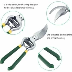 AOUGO Sécateur Ciseaux De Jardinage, Heavy Duty Bonsai Jardinage Sécateur Ciseaux De Jardin Sécateur Outils De Greffage -Outil de taillage Soldes 58576150 4