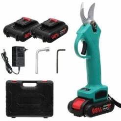 JMAX Sécateur 98VF 2 Batteries Coupeuse D'élagage D'aménagement Paysager Pour Arbres Fruitiers