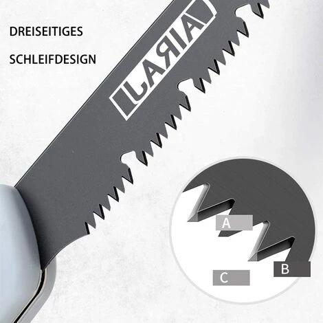 AIRAJ Scie D'élagage Scie Pliante Grande, La Longueur De La Lame SK5 Est De 250 Mm, Scie D'élagage Pliante, Scie De Jardin Avec Verrouillage De Sécurité, Utilisée Pour La Survie En Plein Air Et Le Jardinage, Scie À Bois, Scies D'élagage Professionnelles 5 AIRAJ Scie D'élagage Scie Pliante Grande, La Longueur De La Lame SK5 Est De 250 Mm, Scie D'élagage Pliante, Scie De Jardin Avec Verrouillage De Sécurité, Utilisée Pour La Survie En Plein Air Et Le Jardinage, Scie À Bois, Scies D'élagage Professionnelles – Image 3