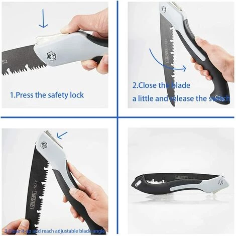 AIRAJ Scie D'élagage Scie Pliante Grande, La Longueur De La Lame SK5 Est De 250 Mm, Scie D'élagage Pliante, Scie De Jardin Avec Verrouillage De Sécurité, Utilisée Pour La Survie En Plein Air Et Le Jardinage, Scie À Bois, Scies D'élagage Professionnelles 7 AIRAJ Scie D'élagage Scie Pliante Grande, La Longueur De La Lame SK5 Est De 250 Mm, Scie D'élagage Pliante, Scie De Jardin Avec Verrouillage De Sécurité, Utilisée Pour La Survie En Plein Air Et Le Jardinage, Scie À Bois, Scies D'élagage Professionnelles – Image 5