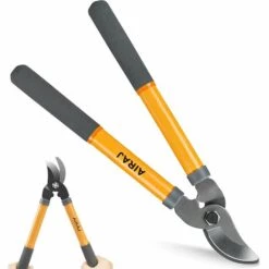 AIRAJ Loppers 38,5 Cm, Cisailles Professionnelles à Engrenage Bypass, Coupe Facile De Branches De 30 Mm D'épaisseur, Pour Bois Frais, Lame En Acier De Précision SK5 Originale De Haute Qualité, Aiguisée, Légère Et Durable