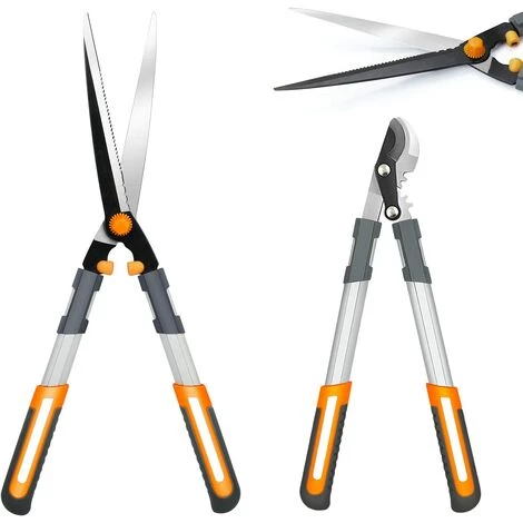 L'ensemble De Cisailles De Jardin AIRAJ Loppers Est Livré Avec Des Cisailles De Jardin De 50 Cm, Des Cisailles à Haies De 62 Cm, Des Cisailles De Jardin De 18 Cm, Des Lames Tranchantes SK5, Un Ensemble De Jardin Professionnel Pour Arbres Et Arbustes (ense 3 L'ensemble De Cisailles De Jardin AIRAJ Loppers Est Livré Avec Des Cisailles De Jardin De 50 Cm, Des Cisailles à Haies De 62 Cm, Des Cisailles De Jardin De 18 Cm, Des Lames Tranchantes SK5, Un Ensemble De Jardin Professionnel Pour Arbres Et Arbustes (ense