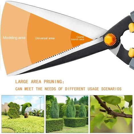 L'ensemble De Cisailles De Jardin AIRAJ Loppers Est Livré Avec Des Cisailles De Jardin De 50 Cm, Des Cisailles à Haies De 62 Cm, Des Cisailles De Jardin De 18 Cm, Des Lames Tranchantes SK5, Un Ensemble De Jardin Professionnel Pour Arbres Et Arbustes (ense 4 L'ensemble De Cisailles De Jardin AIRAJ Loppers Est Livré Avec Des Cisailles De Jardin De 50 Cm, Des Cisailles à Haies De 62 Cm, Des Cisailles De Jardin De 18 Cm, Des Lames Tranchantes SK5, Un Ensemble De Jardin Professionnel Pour Arbres Et Arbustes (ense – Image 2