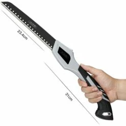 AIRAJ Scie Pliante 234 Mm, Scie Pliante Avec Verrouillage De Sécurité, Dents Grossières 3D, Lame En Acier Au Carbone SK5 Et Poignée Antidérapante Améliorée, Scie D'élagage Pour Jardin, Extérieur, Camping, Jungle Craft -Outil de taillage Soldes 59894799 5