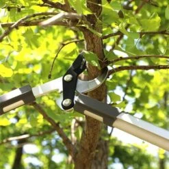 AIRAJ Lot De 2 Cisailles à Haies – Avec Cisailles à Haies De 61 Cm, Coupe-arbres De 48,3 Cm, Avec Poignées Antidérapantes Et Lames Tranchantes Comme Un Rasoir, Cisailles De Jardin 2 En 1 Et Coupe-branches. -Outil de taillage Soldes 59894809 5