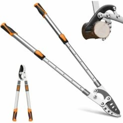 AIRAJ Ébrancheur à Enclume 70-103 Cm, ébrancheurs Télescopiques Robustes, Lame En Acier Tranchante SK-5, Peut Couper Les Branches Et Les Haies Résistantes De Plus De 5 Cm, ébrancheurs Idéaux Pour Le Jardinage, ébrancheurs De Jardin Légers