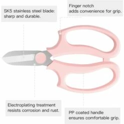 PERLE RARE Sécateur De Jardin / Sécateur à Greffer En Acier De Haute Qualité Pour Plantes Et Jardins - Rose Clair -Outil de taillage Soldes 59968676 5