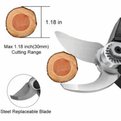 JMAX 88V Sécateur 30mm Avec 2 Batteries 2200mAh Coupeuse D'élagage D'aménagement Paysager Pour Arbres Fruitiers -Outil de taillage Soldes 60246307 4